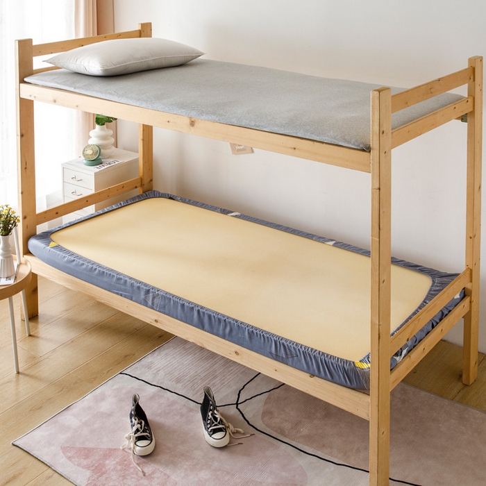 91家纺网 家纺一手货源 找家纺 凌云家纺 2025新款13372全棉学生床笠款三件套 上下铺六件套一整套 英伦时尚-灰