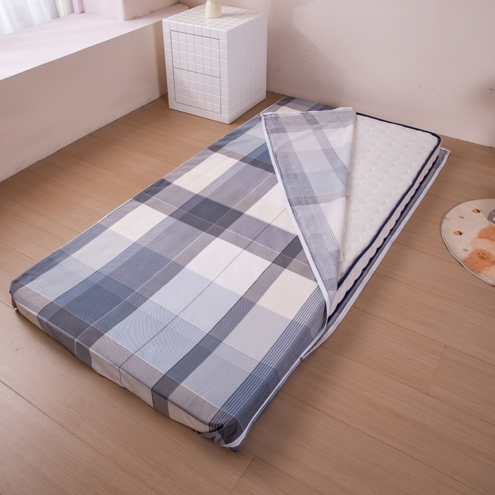 91家纺网 家纺一手货源 找家纺 凌云家纺 2025春夏新款13372全棉纯棉学生床套款三件套上下铺宿舍六件套一整套 布莱格