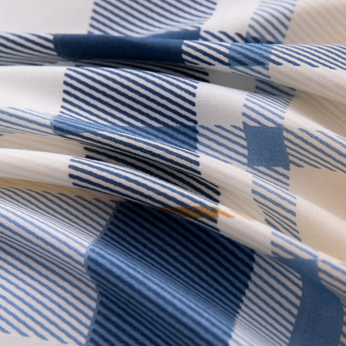 91家纺网 家纺一手货源 找家纺 凌云家纺 2025春夏新款13372全棉纯棉学生床套款三件套上下铺宿舍六件套一整套 春日来信