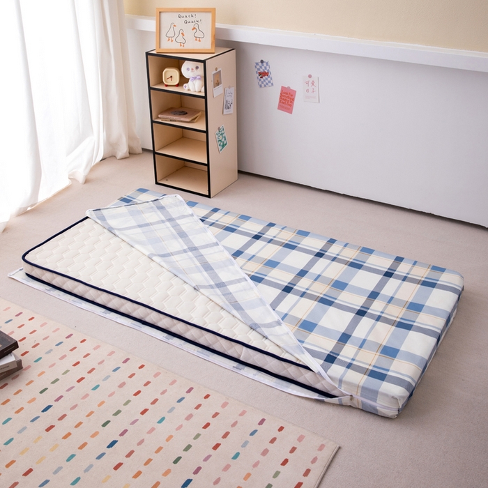 91家纺网 家纺一手货源 找家纺 凌云家纺 2025春夏新款13372全棉纯棉学生床套款三件套上下铺宿舍六件套一整套 春日来信