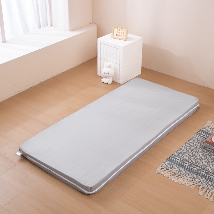 91家纺网 家纺一手货源 找家纺 凌云家纺 2025春夏新款13372全棉纯棉学生床套款三件套上下铺宿舍六件套一整套 简约灰