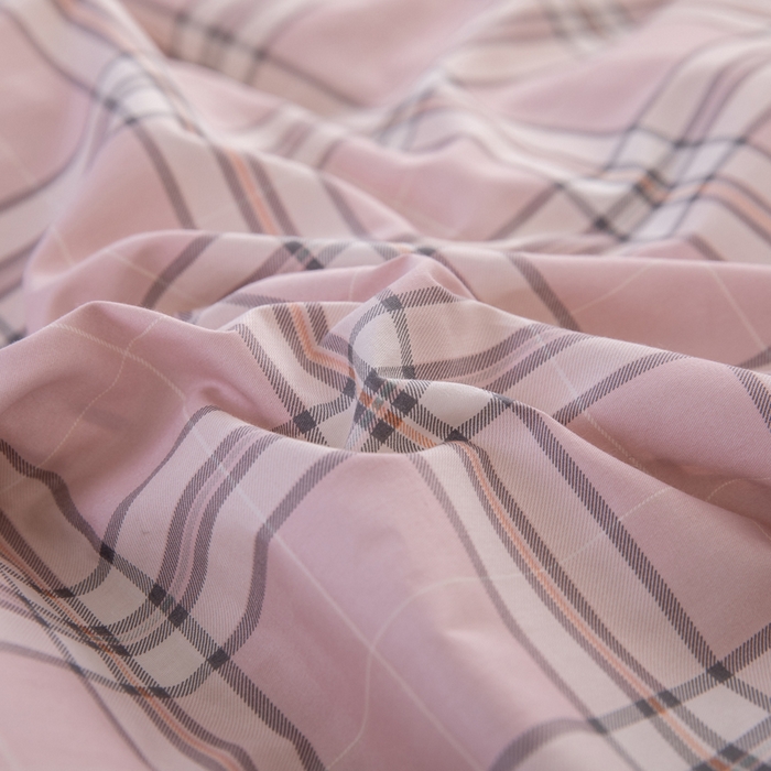 91家纺网 家纺一手货源 找家纺 凌云家纺 2025春夏新款13372全棉纯棉学生床套款三件套上下铺宿舍六件套一整套 绮梦粉