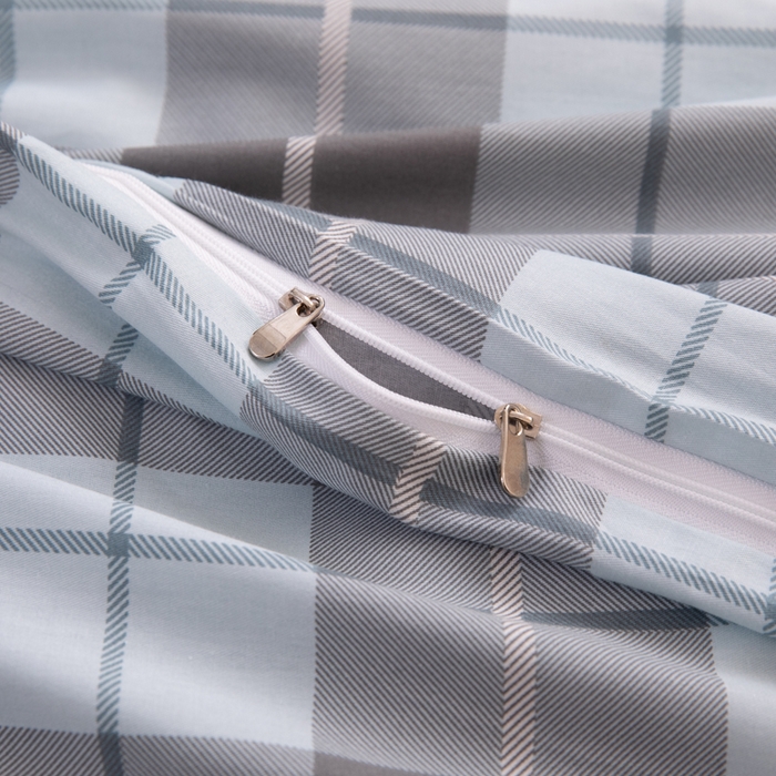 91家纺网 家纺一手货源 找家纺 凌云家纺 2025春夏新款13372全棉纯棉学生床套款三件套上下铺宿舍六件套一整套 雅静兰