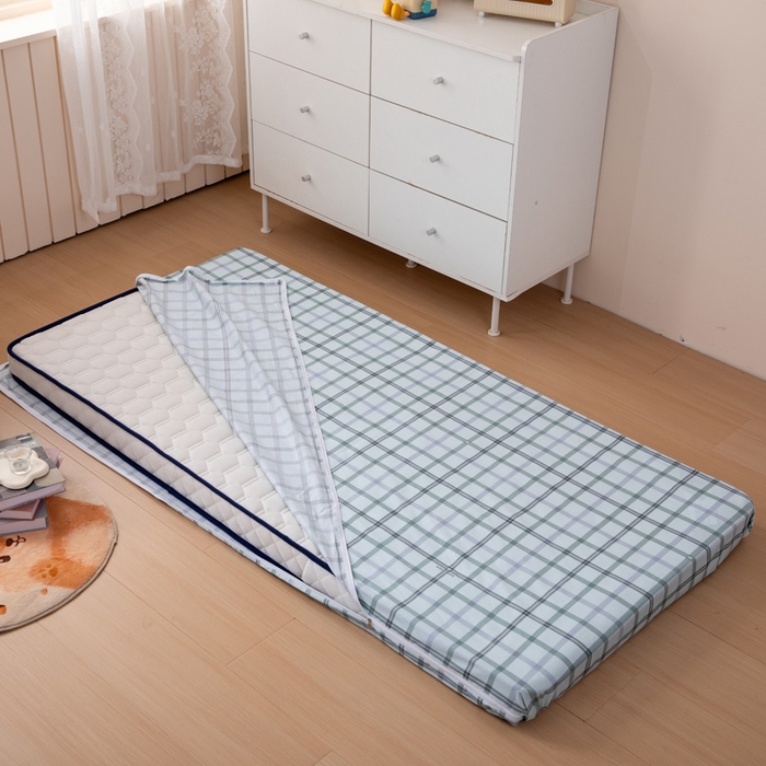 91家纺网 家纺一手货源 找家纺 凌云家纺 2025春夏新款13372全棉纯棉学生床套款三件套上下铺宿舍六件套一整套 印象空间