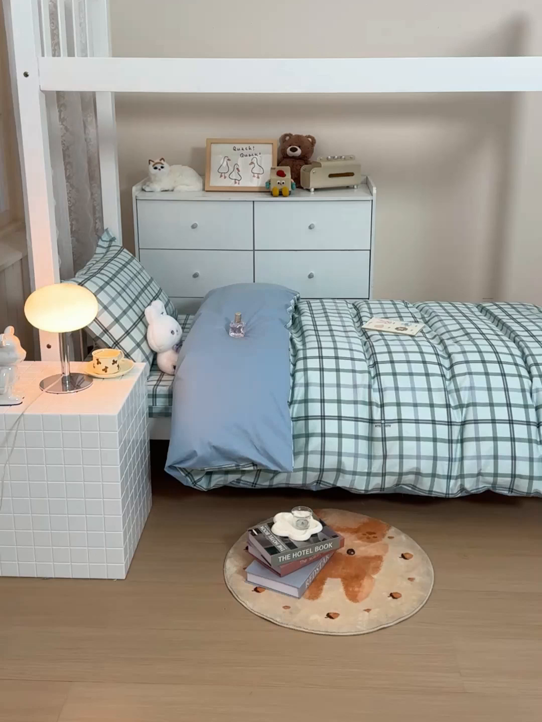 91家纺网 家纺一手货源 找家纺 凌云家纺 2025春夏新款13372全棉纯棉学生床套款三件套上下铺宿舍六件套一整套 印象空间