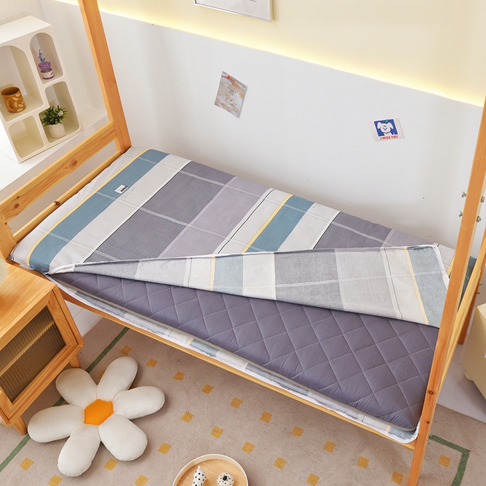 91家纺网 家纺一手货源 找家纺 凌云家纺 2025春夏新款13372全棉纯棉学生床套款三件套上下铺宿舍六件套一整套 波尔兰卡