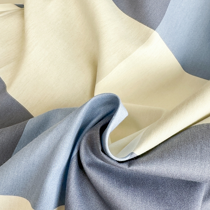 91家纺网 家纺一手货源 找家纺 凌云家纺 2025春夏新款13372全棉纯棉学生床套款三件套上下铺宿舍六件套一整套 蓝大格