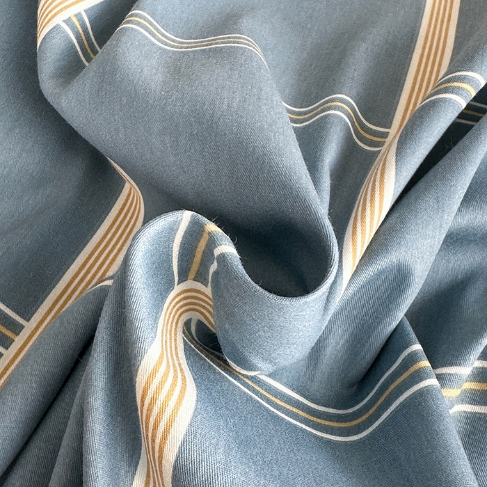 91家纺网 家纺一手货源 找家纺 凌云家纺 2025春夏新款13372全棉纯棉学生床套款三件套上下铺宿舍六件套一整套 绅士蓝