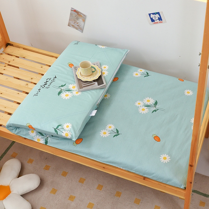 91家纺网 家纺一手货源 找家纺 凌云家纺 2025春夏新款13372全棉纯棉学生床套款三件套上下铺宿舍六件套一整套 小雏菊