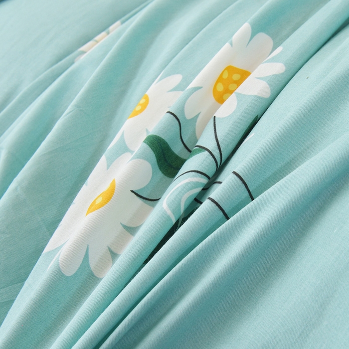 91家纺网 家纺一手货源 找家纺 凌云家纺 2025春夏新款13372全棉纯棉学生床套款三件套上下铺宿舍六件套一整套 小雏菊