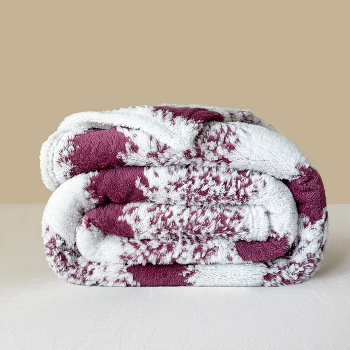 91家纺网 家纺一手货源 找家纺 丹本家纺 2025新款ins风条纹毛毯提升格调好物清新条纹风毛毯跨境电商阳离子提花简约时尚毯毛毯毯子 紫