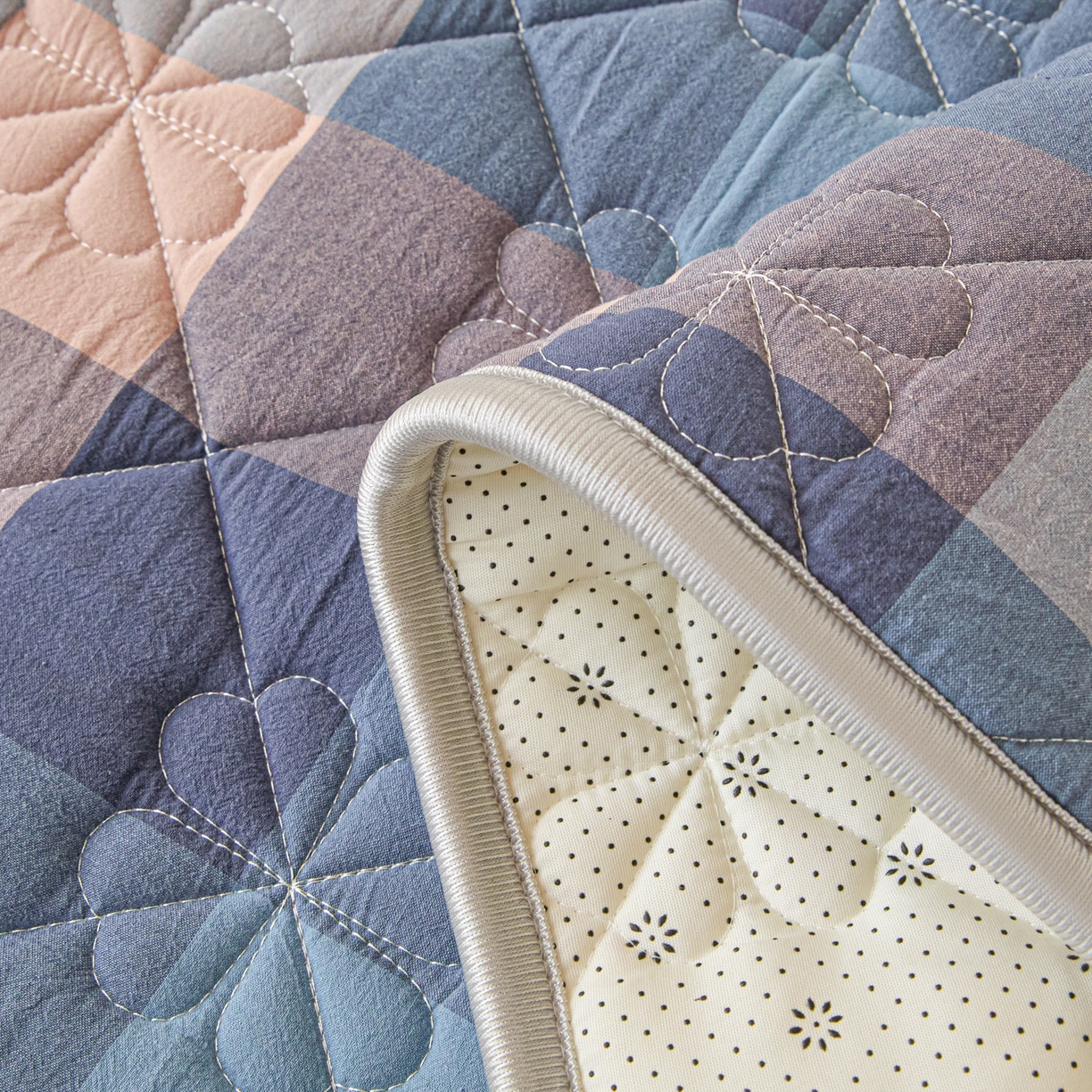 91家纺网 家纺一手货源 找家纺 芬晴家纺 2025新款A类大豆格子床垫-学生床 英伦