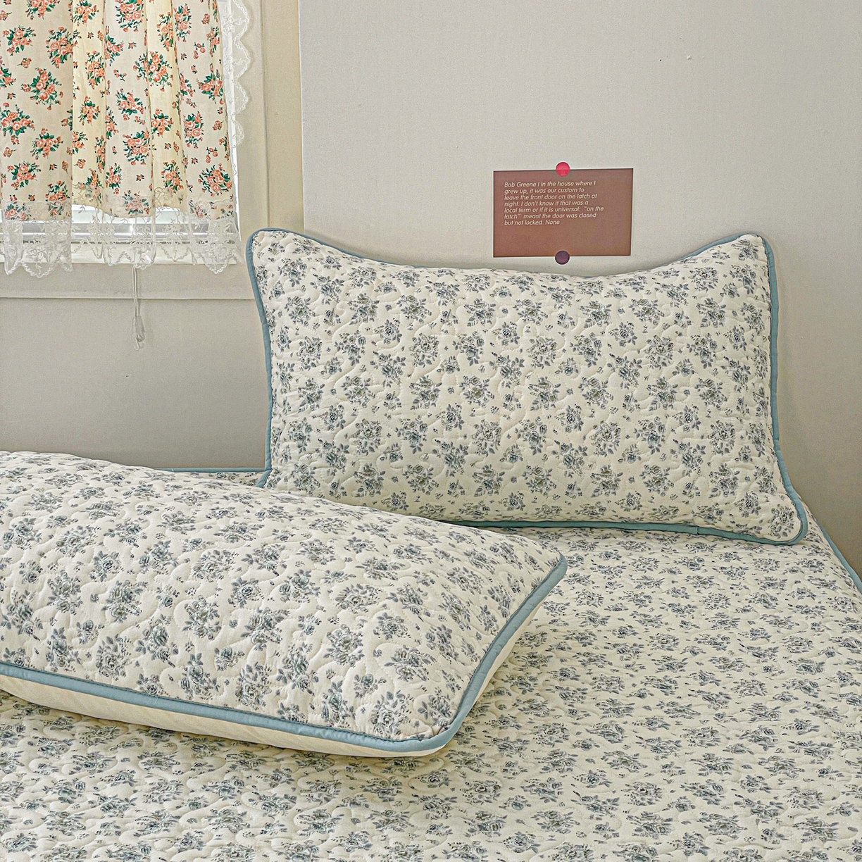 91家纺网 家纺一手货源 找家纺 纽缦家纺 2025春夏新款夹棉床笠单床笠 春日与玫瑰