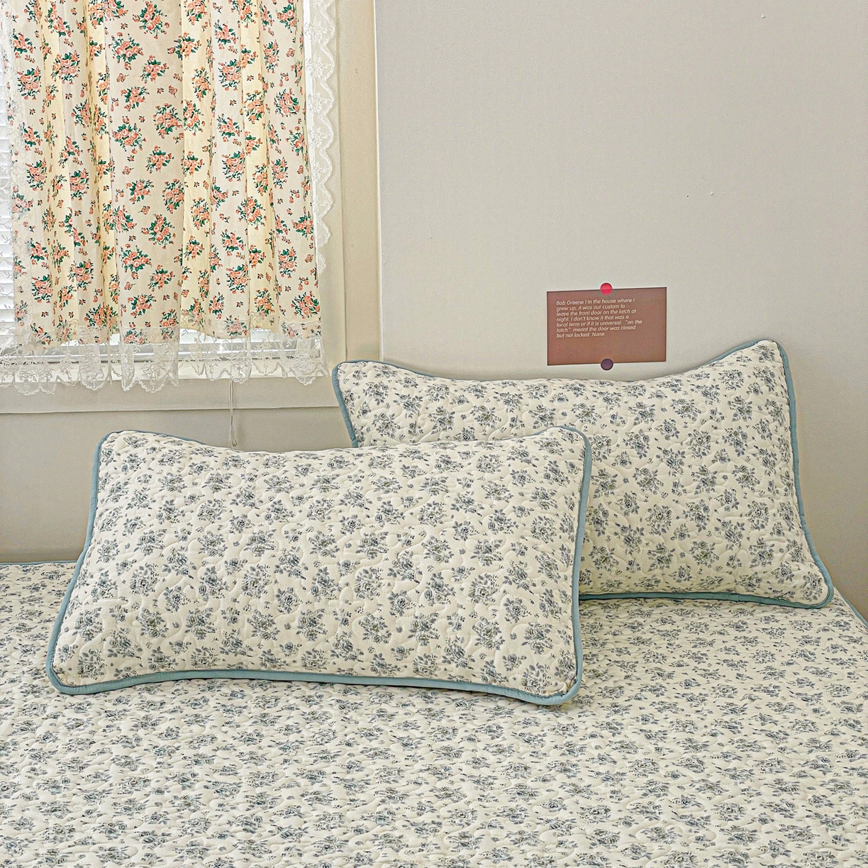 91家纺网 家纺一手货源 找家纺 纽缦家纺 2025春夏新款夹棉床笠单床笠 春日与玫瑰