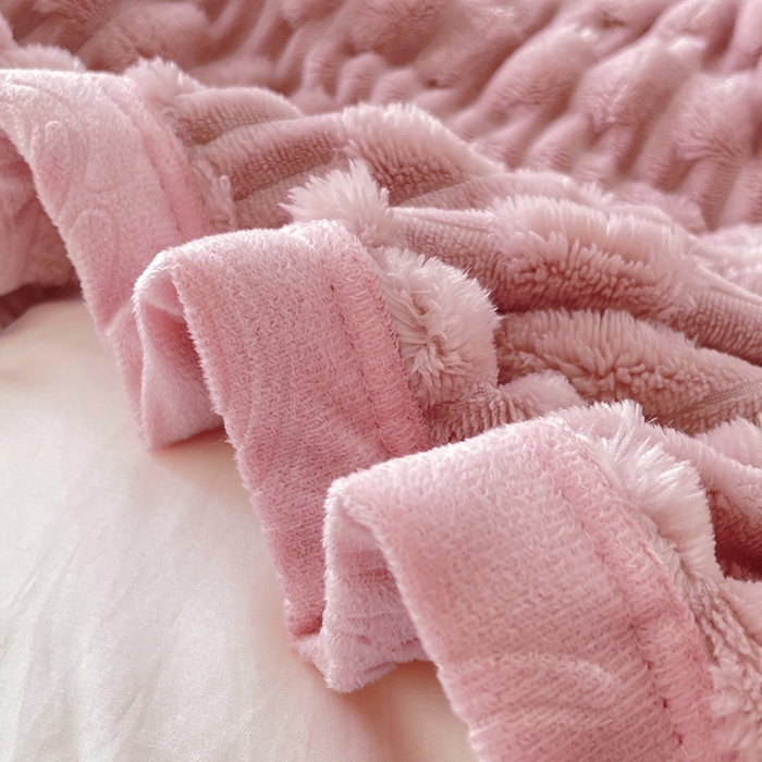 91家纺网 家纺一手货源 找家纺 （总）楼兰公主 2025新款竹节绒毛毯