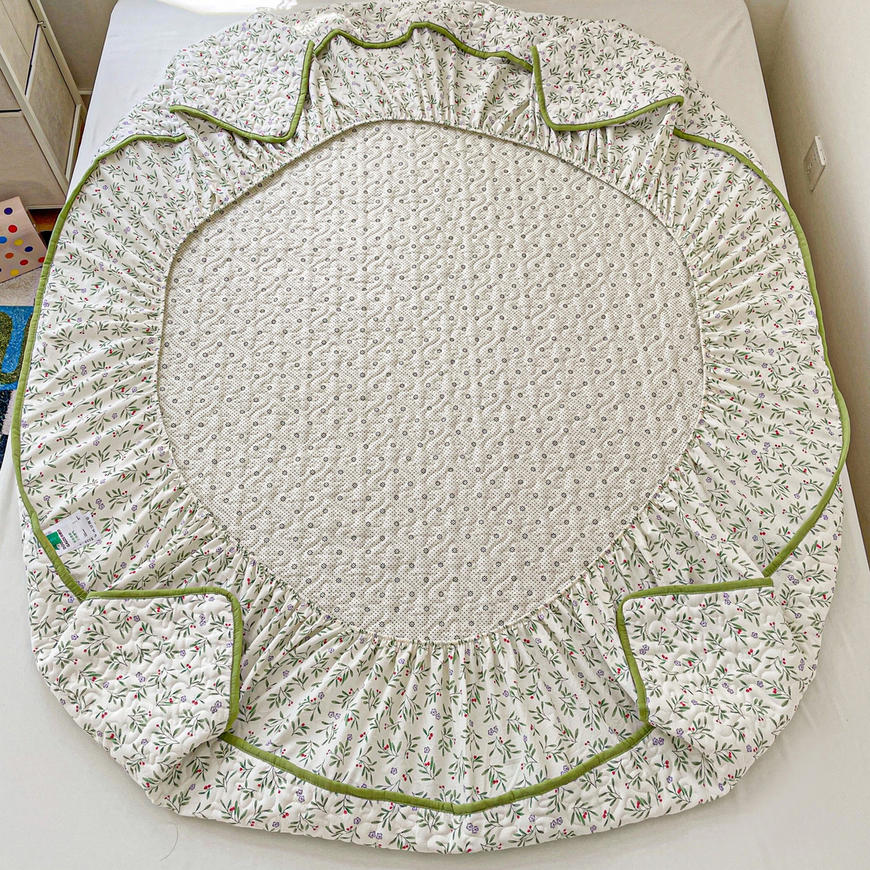 91家纺网 家纺一手货源 找家纺 纽缦家纺 2025春夏新款夹棉床笠单床笠 清凉里