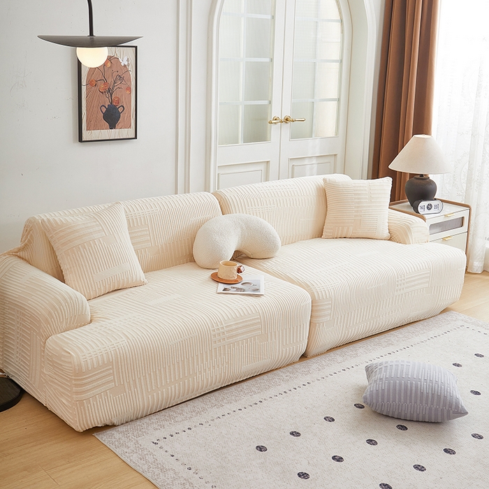 91家纺网 家纺一手货源 找家纺 （总）丝绮鹿 2025新款幸福沙发套（直排松紧款）