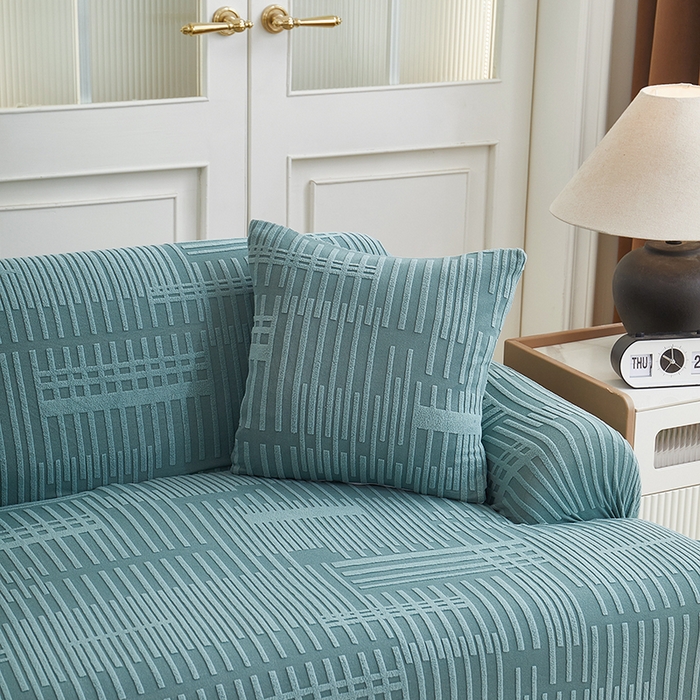 丝绮鹿 2025新款幸福沙发套（直排松紧款） 松绿