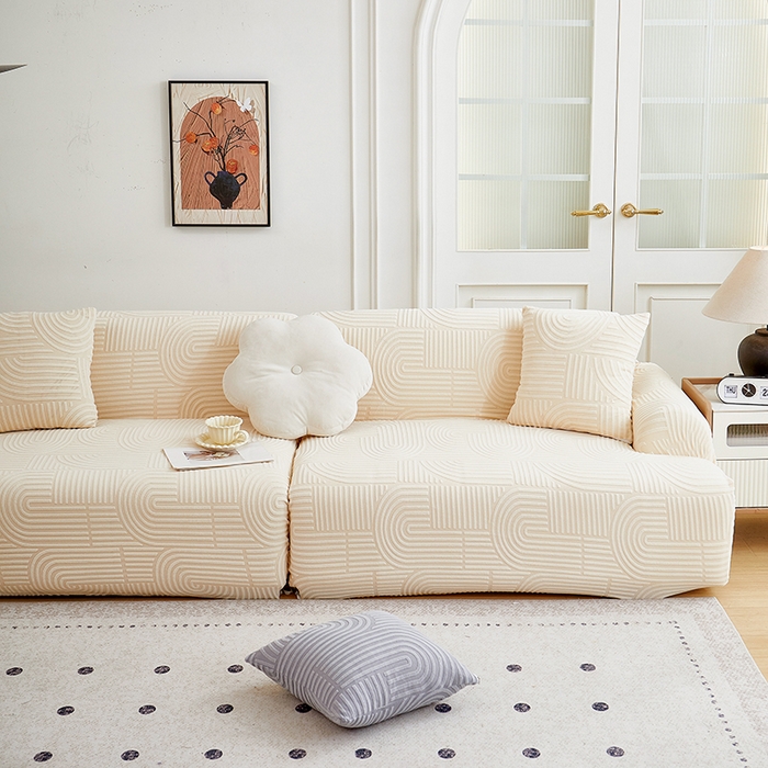 91家纺网 家纺一手货源 找家纺 （总）丝绮鹿 2025新款圆满沙发套（直排松紧款）