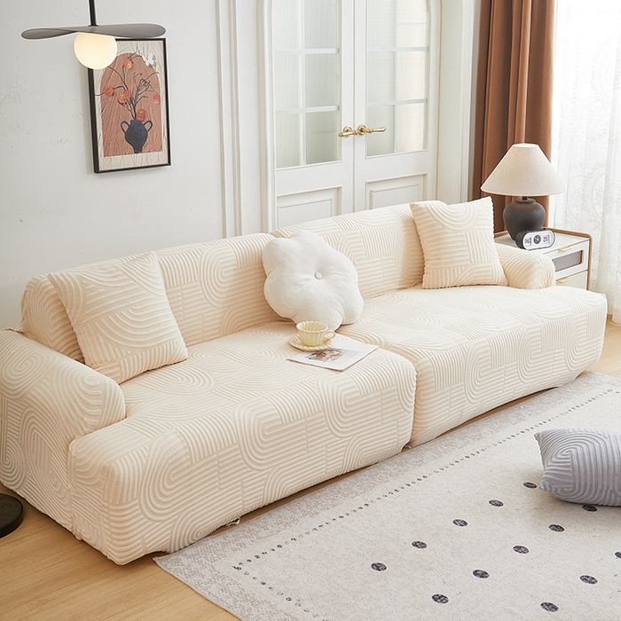 91家纺网 家纺一手货源 找家纺 （总）丝绮鹿 2025新款圆满沙发套（直排松紧款）