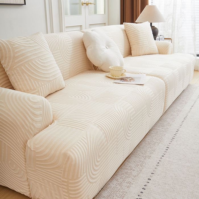 91家纺网 家纺一手货源 找家纺 （总）丝绮鹿 2025新款圆满沙发套（直排松紧款）