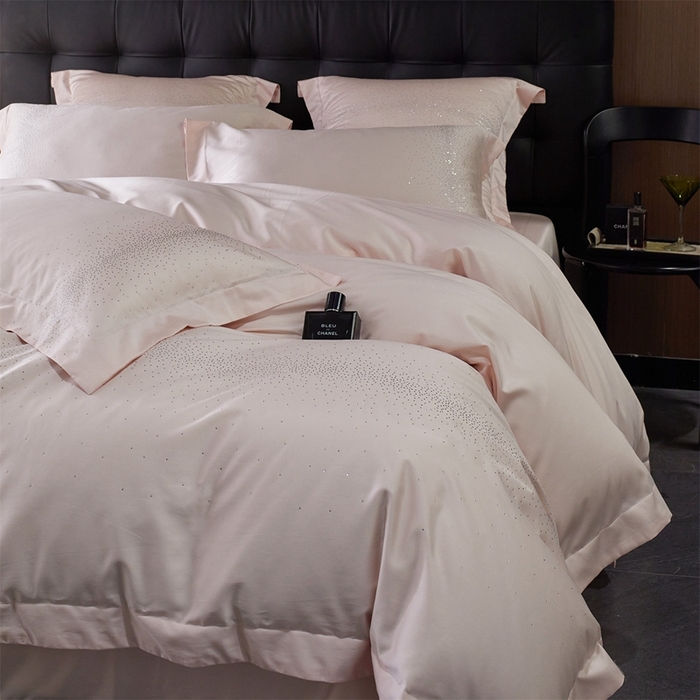 91家纺网 家纺一手货源 找家纺 （总）鼎飞2025新款长绒棉烫钻四件套