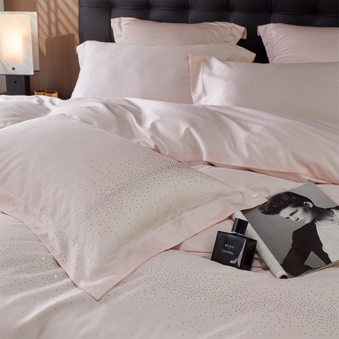 91家纺网 家纺一手货源 找家纺 （总）鼎飞2025新款长绒棉烫钻四件套