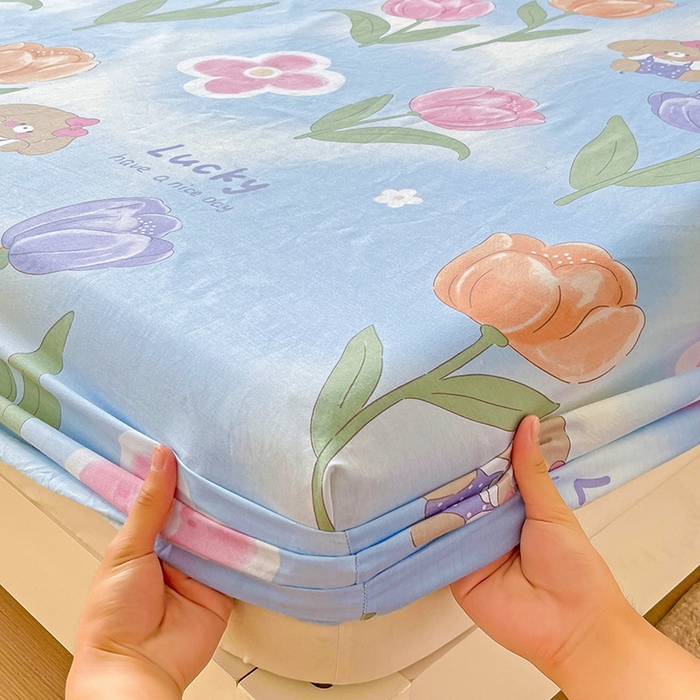 91家纺网 家纺一手货源 找家纺 （总）纽缦家纺 2025新款纯棉斜纹床笠单品床笠