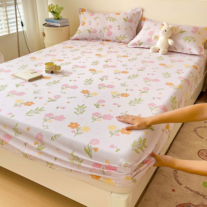 91家纺网 家纺一手货源 找家纺 （总）纽缦家纺 2025新款纯棉斜纹床笠单品床笠