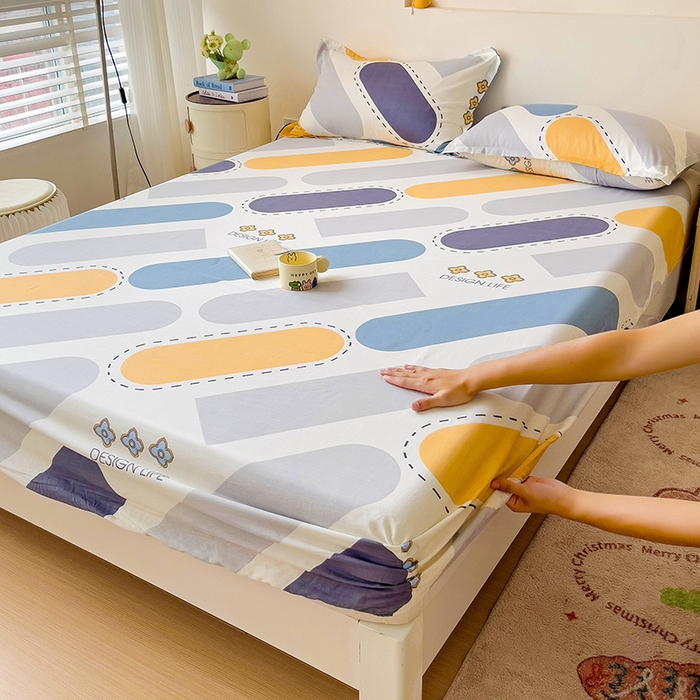 91家纺网 家纺一手货源 找家纺 （总）纽缦家纺 2025新款纯棉斜纹床笠单品床笠