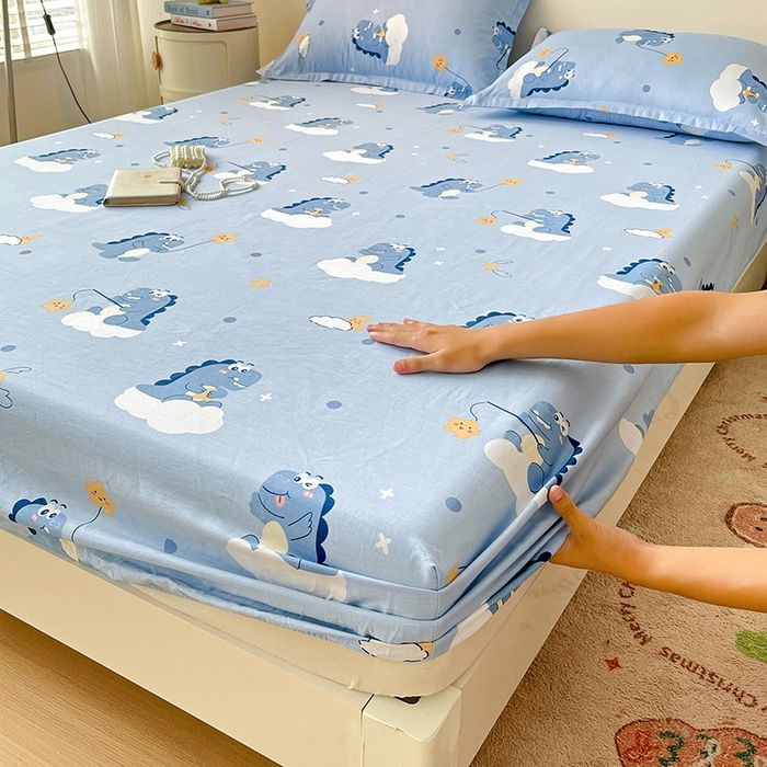 91家纺网 家纺一手货源 找家纺 （总）纽缦家纺 2025新款纯棉斜纹床笠单品床笠