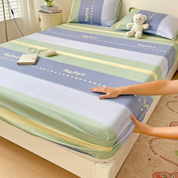 91家纺网 家纺一手货源 找家纺 （总）纽缦家纺 2025新款纯棉斜纹床笠单品床笠