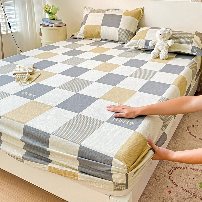 91家纺网 家纺一手货源 找家纺 纽缦家纺 2025新款纯棉斜纹床笠单品床笠 雅格