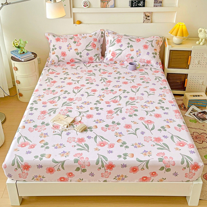 91家纺网 家纺一手货源 找家纺 纽缦家纺 2025新款纯棉斜纹床笠单品床笠 梦若