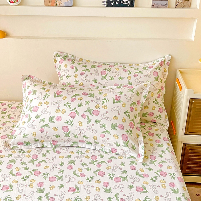 91家纺网 家纺一手货源 找家纺 纽缦家纺 2025新款纯棉斜纹床笠单品床笠 米莱