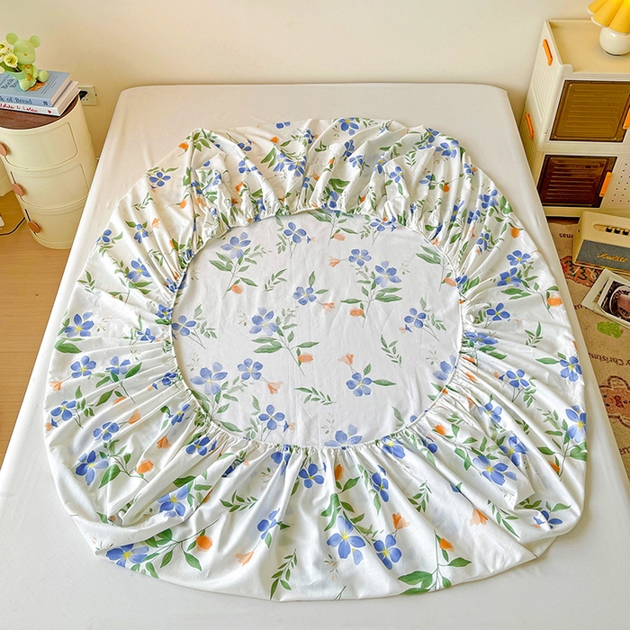 91家纺网 家纺一手货源 找家纺 纽缦家纺 2025新款纯棉斜纹床笠单品床笠 清梦