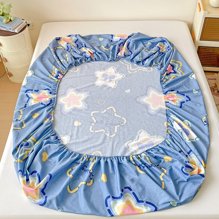 91家纺网 家纺一手货源 找家纺 纽缦家纺 2025新款纯棉斜纹床笠单品床笠 闪亮明星