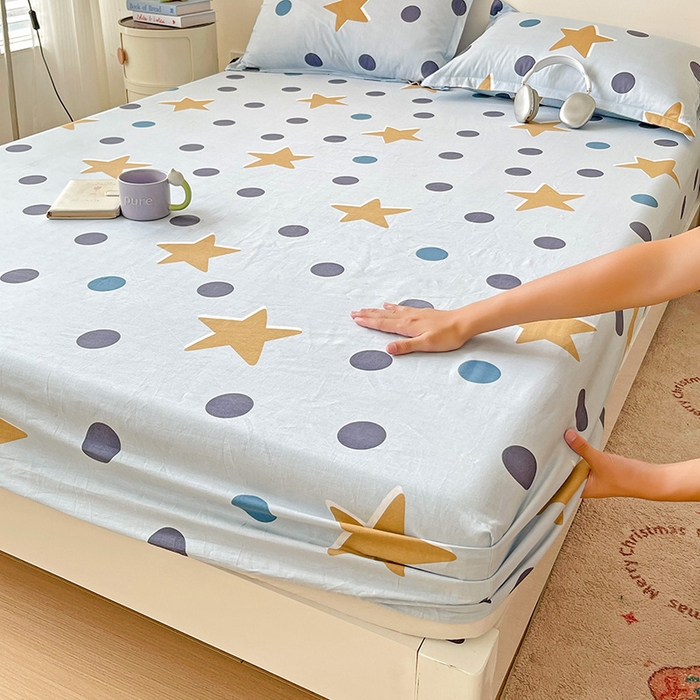 纽缦家纺 2025新款纯棉斜纹床笠单品床笠 闪耀之星