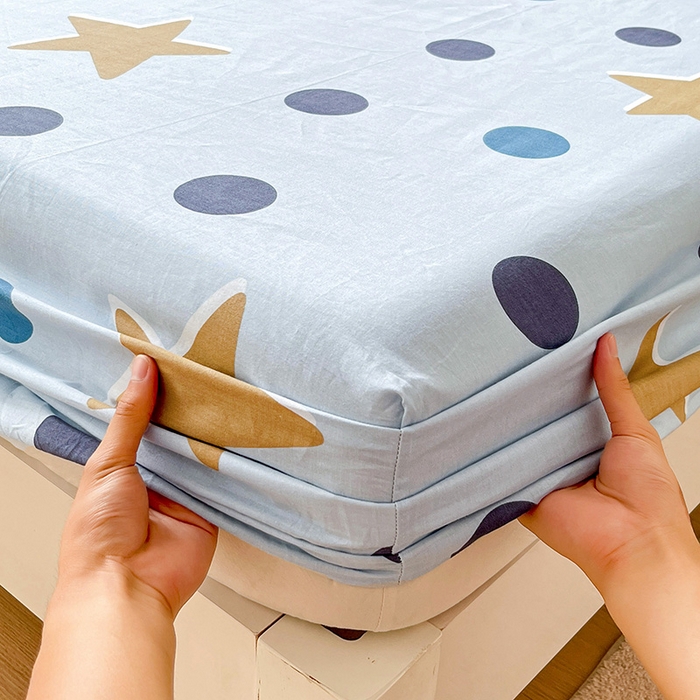 91家纺网 家纺一手货源 找家纺 纽缦家纺 2025新款纯棉斜纹床笠单品床笠 闪耀之星