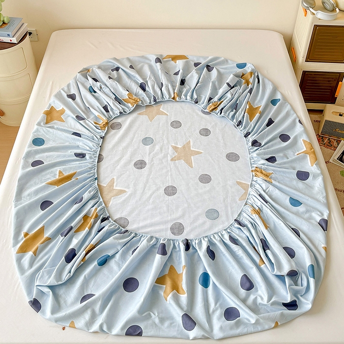 91家纺网 家纺一手货源 找家纺 纽缦家纺 2025新款纯棉斜纹床笠单品床笠 闪耀之星