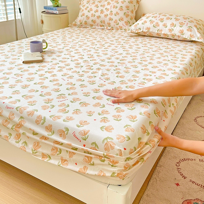 纽缦家纺 2025新款纯棉斜纹床笠单品床笠 夏遇