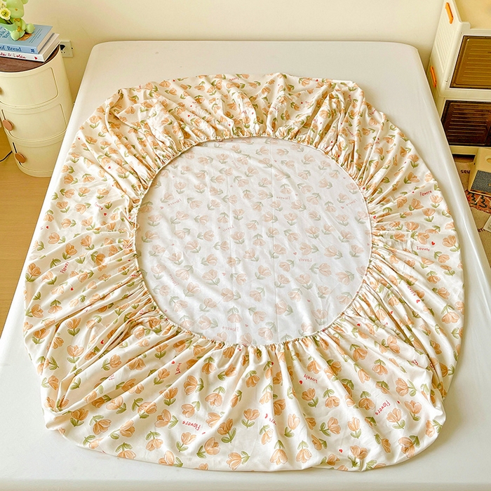 91家纺网 家纺一手货源 找家纺 纽缦家纺 2025新款纯棉斜纹床笠单品床笠 夏遇