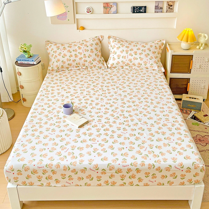 91家纺网 家纺一手货源 找家纺 纽缦家纺 2025新款纯棉斜纹床笠单品床笠 夏遇