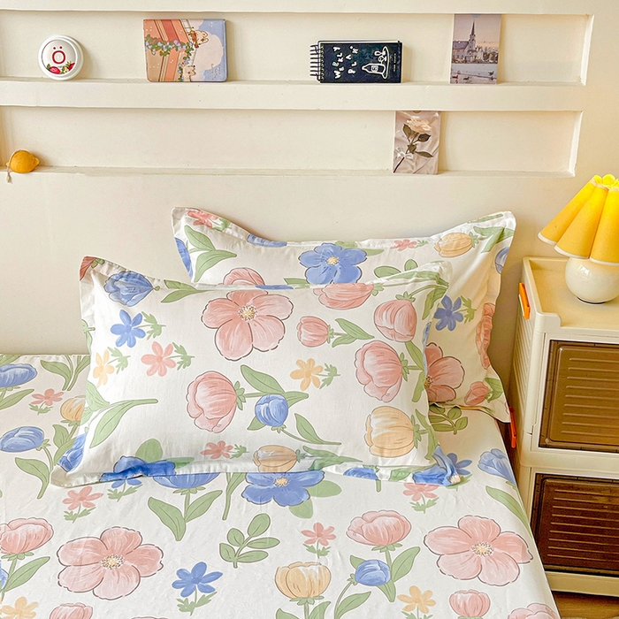 91家纺网 家纺一手货源 找家纺 纽缦家纺 2025新款纯棉斜纹床笠单品床笠 相伴里