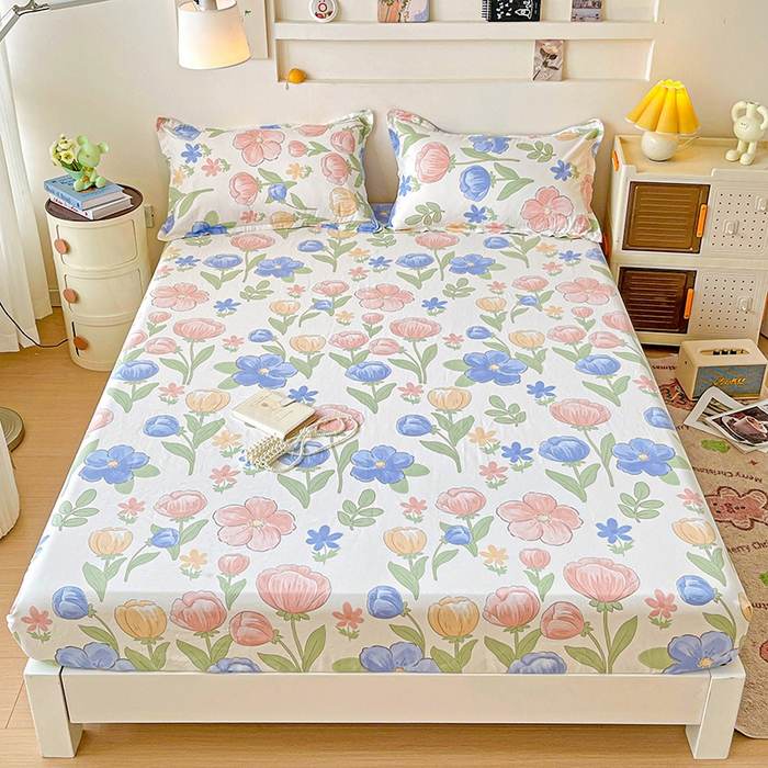 91家纺网 家纺一手货源 找家纺 纽缦家纺 2025新款纯棉斜纹床笠单品床笠 相伴里