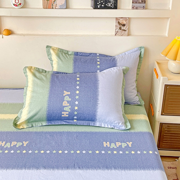 91家纺网 家纺一手货源 找家纺 纽缦家纺 2025新款纯棉斜纹床笠单品床笠 星闪亮