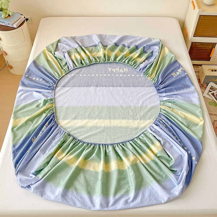 91家纺网 家纺一手货源 找家纺 纽缦家纺 2025新款纯棉斜纹床笠单品床笠 星闪亮