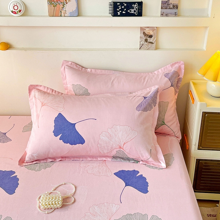 91家纺网 家纺一手货源 找家纺 纽缦家纺 2025新款纯棉斜纹床笠单品床笠 寻春粉