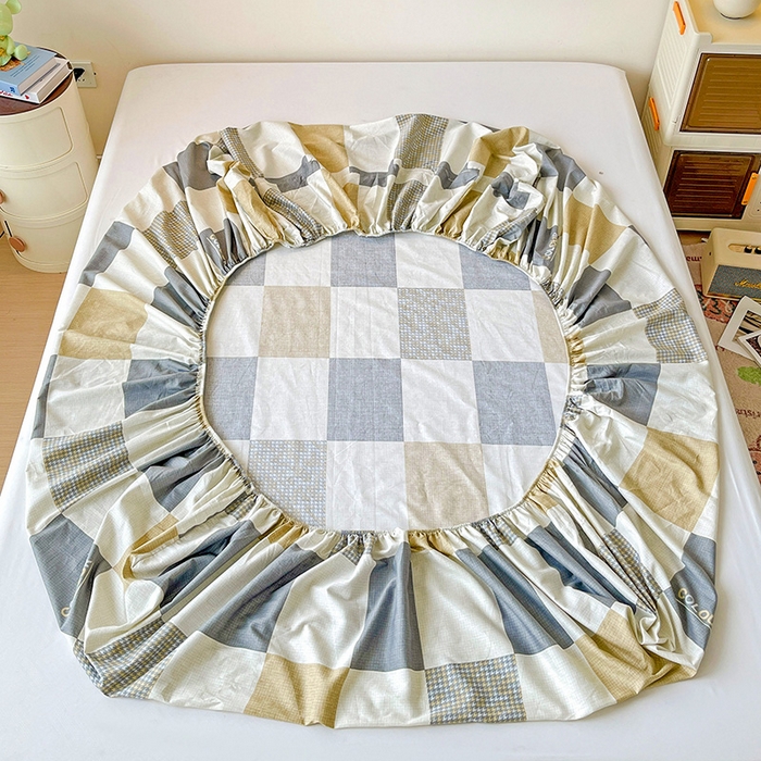 91家纺网 家纺一手货源 找家纺 纽缦家纺 2025新款纯棉斜纹床笠单品床笠 雅格