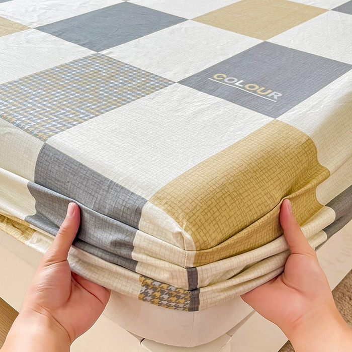 91家纺网 家纺一手货源 找家纺 纽缦家纺 2025新款纯棉斜纹床笠单品床笠 雅格